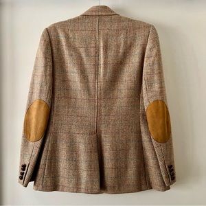 Vintage Women’s Evan Picone Tweed Riding Jacket with Elbow Patches